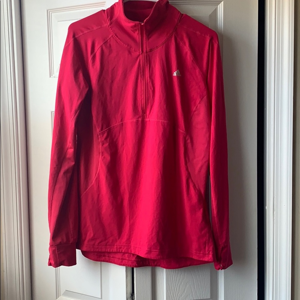 Adidas Pink Half Zip Pullover - image 1